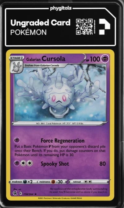 2021 Galarian Cursola Fusion Strike #118