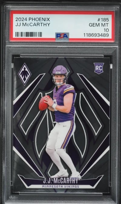 2024 Panini Phoenix JJ McCarthy ROOKIE #185 PSA 10 GEM MINT