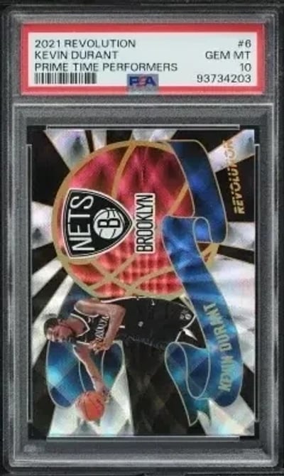 2021 Panini Revolution Prime Time Performers Kevin Durant #6 PSA 10 GEM MINT