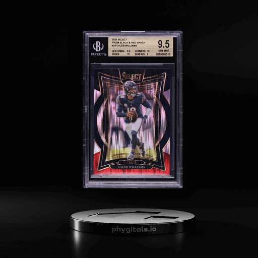 2024 Select Concourse Prizm Black & Red Shock Caleb Williams ROOKIE #25 BGS 9.5 GEM MINT