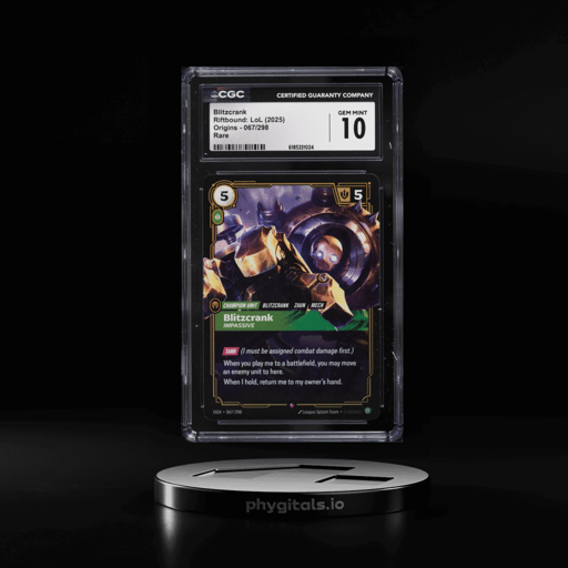 2025 Riftbound League Of Legends LoL Origins Blitzcrank #67 CGC 10 GEM MINT