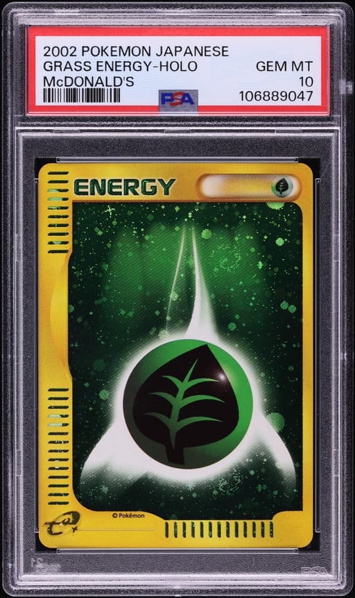 2002 Pokemon Japanese McDonald's Holo Grass Energy PSA 10 GEM MINT