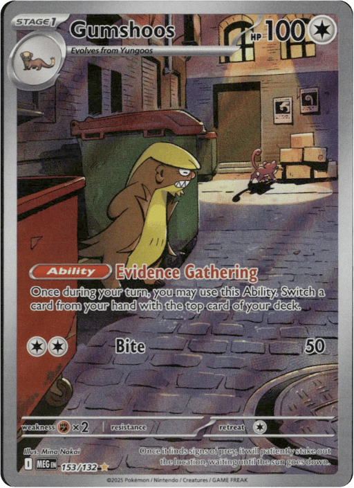 2025 Gumshoos #153 Mega Evolution