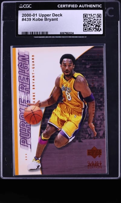 2000 Upper Deck Basketball Bryant #439 CGC AUTH
