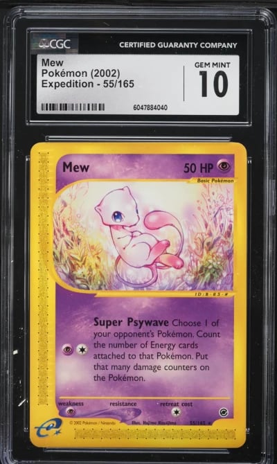 2002 Pokemon Expedition Mew #55 