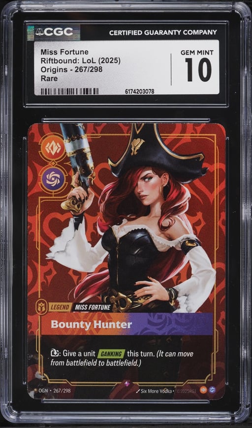 2025 Riftbound League Of Legends LOL Origins Miss Fortune #267 CGC 10 GEM MINT