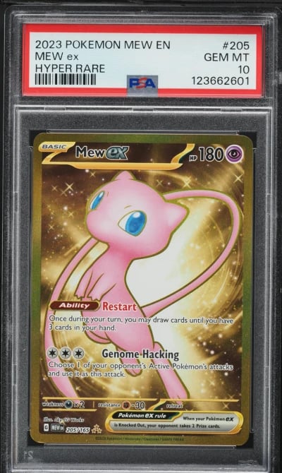 2023 Pokemon Scarlet & Violet 151 Full Art Mew EX #205 PSA 10 GEM MINT