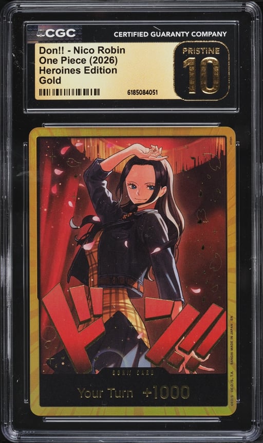 2026 One Piece Heroines Edition Gold Don!! Nico Robin CGC 10 PRISTINE
