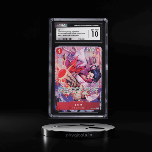2024 One Piece Japanese Premium Booster Best Alt Art Izo #OP03-003 CGC 10 GEM MINT
