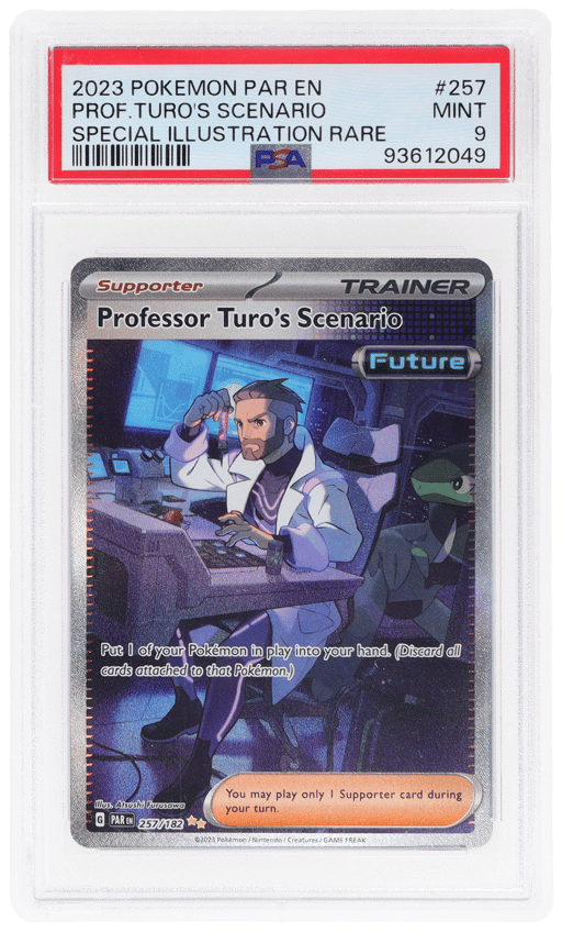 2023 Pokemon Scarlet and Violet Paradox Rift Special Illustration Rare Professor Turo's Scenario #257 PSA 9