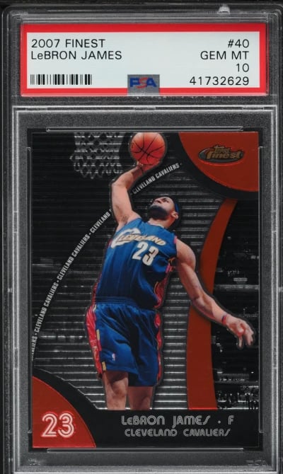 2007 Finest Basketball LeBron James #40 PSA 10 GEM MINT