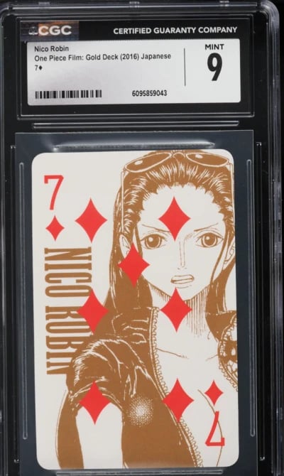 2016 One Piece Japanese Film Gold Deck Nico Robin 7 CGC 9 MINT