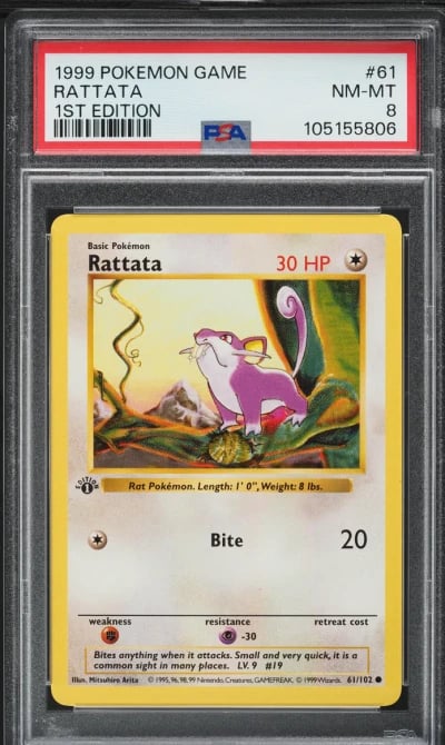 1999 Pokemon Base Set Shadowless