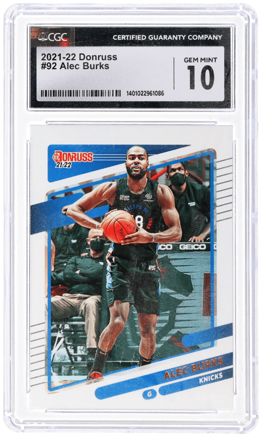 2021 Panini Donruss Alec Burks #92 CGC 10