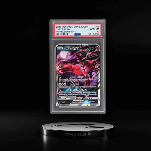 2018 Pokemon Sun and Moon Forbidden Light Yveltal Gx #79 PSA 10