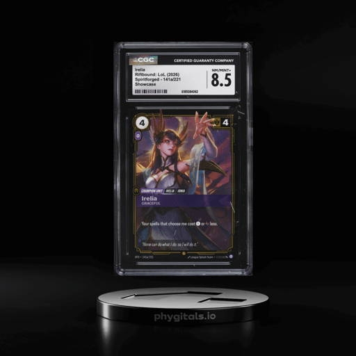 2026 Riftbound League Of Legends LoL Spiritforged Showcase Irelia #141a CGC 8.5 NM-MT+