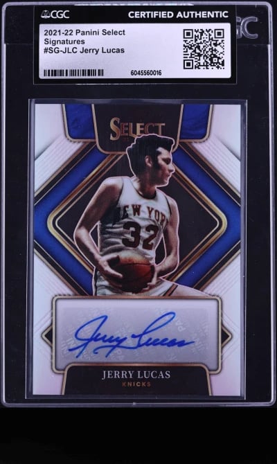2021 Select Prizm Jerry Lucas AUTO /249 #SG-JLC CGC AUTH
