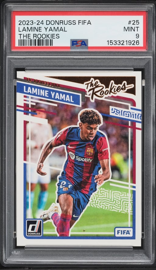 2023 Donruss FIFA The Rookies Lamine Yamal ROOKIE #25 PSA 9 MINT