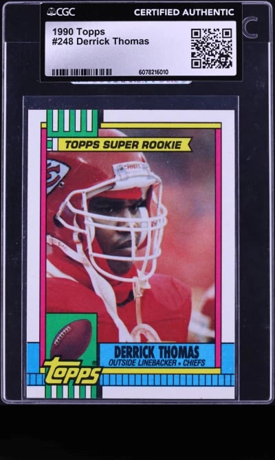1990 Topps Football Derrick Thom