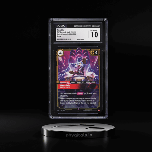2026 Riftbound League Of Legends LoL Spiritforged Rumble #26 CGC 10 GEM MINT