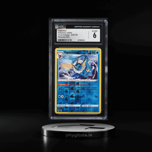2020 Pokemon Sword & Shield Vivid Voltage Reverse Holo Vaporeon #30 CGC 6 EXMT