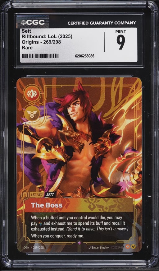 2025 Riftbound League Of Legends LoL Origins Sett #269 CGC 9 MINT