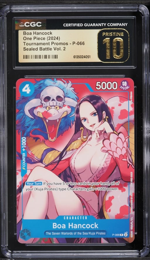 2024 One Piece Tournament Promo Sealed Battle Vol 2 Boa Hancock #P-066 CGC 10 PRISTINE