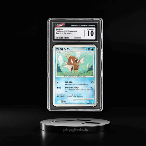 2007 Pokemon Diamond and Pearl Secret of the Lakes Japanese Magikarp #153 CGC 10