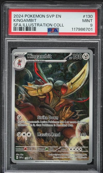 2024 Pokemon SV Black Star Promo Illustration Collection Kingambit #130 PSA 9
