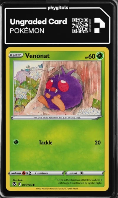 2022 Venonat Silver Tempest #001