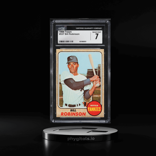 1968 Topps Bill Robinson #337 CGC 7 NRMT
