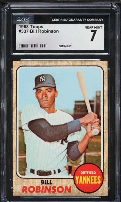 1968 Topps Bill Robinson #337 CGC 7 NRMT