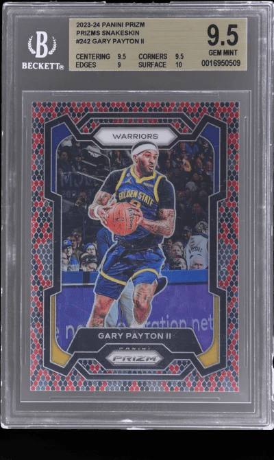 2023 Panini Prizm King Snake Prizm Gary Payton II #242 BGS 9.5