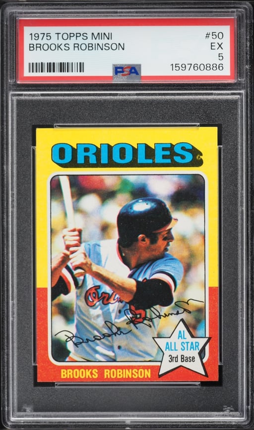 1975 Topps Mini Brooks Robinson ALL-STAR #50 PSA 5 EX