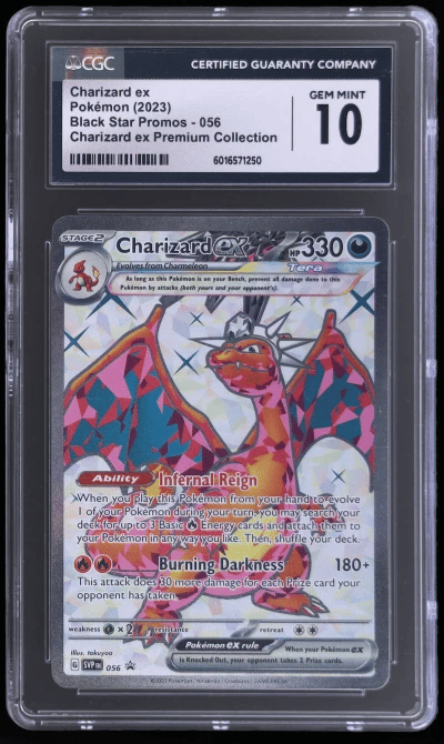 2023 Pokemon Scarlet and Violet Black Star Promo Premium Collection Charizard Ex #056 CGC 10