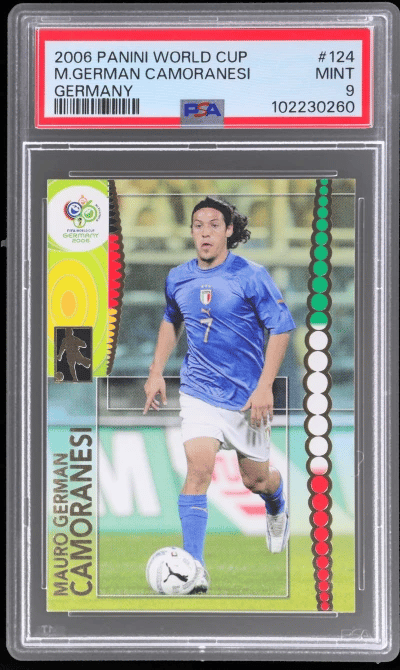 2006 Panini World Cup Germany Mauro German Camoranesi #124 PSA 9