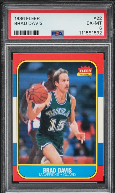 1986 Fleer Basketball Brad Davis