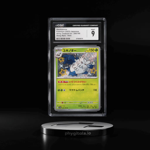 2023 Pokemon Japanese Scarlet & Violet Shiny Treasure EX Shiny Abomasnow #200 CGC 9 MINT