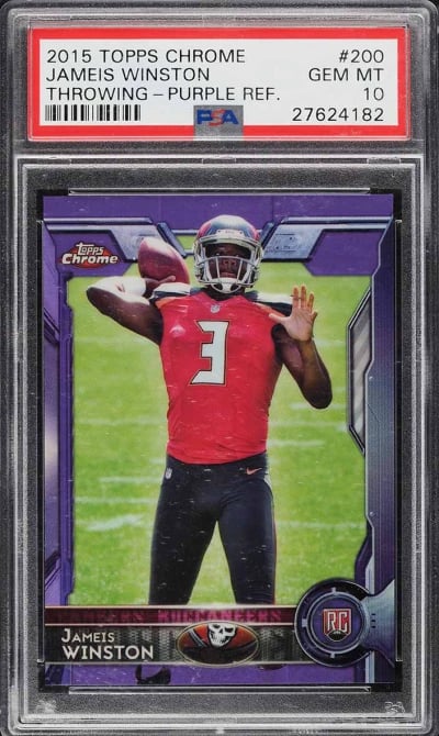 2015 Topps Chrome Purple Refract