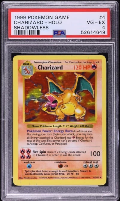 1999 Pokemon Base Set Shadowless