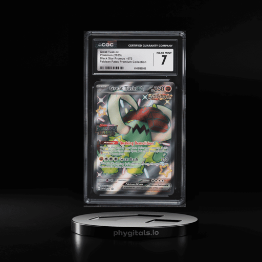 2025 Pokemon Scarlet & Violet Promo Paldean Fates Premium Full Art Great Tusk EX #72 CGC 7 NRMT