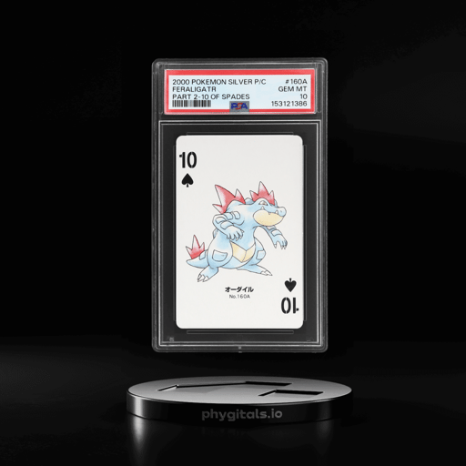 1999 Pokemon Playing Card Silver Set Lugia Back Feraligatr #160 PSA 10