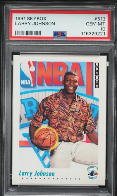 1991 Skybox Basketball Larry Johnson ROOKIE #513 PSA 10 GEM MINT