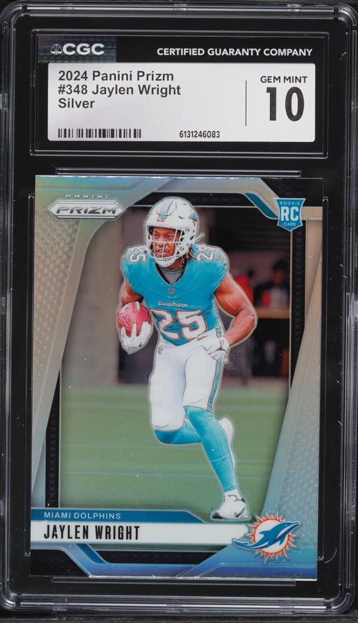 2024 Panini Prizm Silver Jaylen Wright ROOKIE #348 CGC 10 GEM MINT