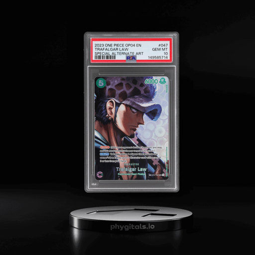 2023 One Piece Kingdoms of Intrigue Special Alternate Art Trafalgar Law #OP01-047 PSA 10