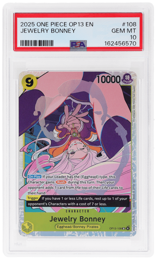 2025 One Piece Carrying On His Will Jewelry Bonney #OP13108 PSA 10