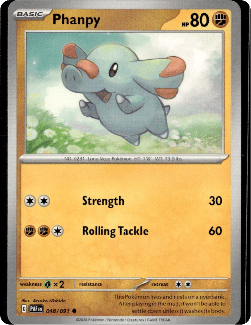 2024 Phanpy #48 Paldean Fates