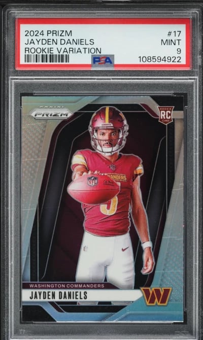 2024 Panini Prizm Variation Jayden Daniels ROOKIE #17 PSA 9 MINT