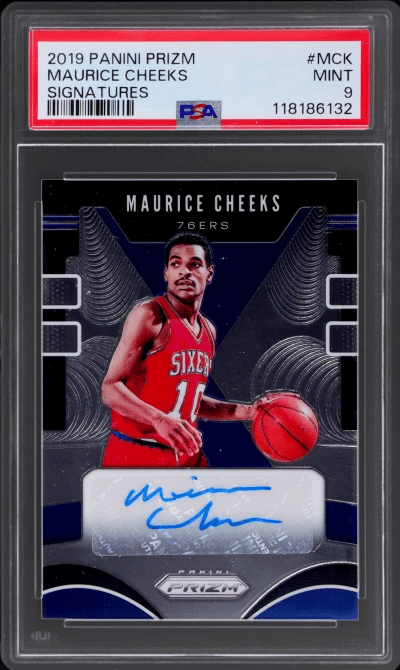 2019 Panini Prizm Signature Maurice Cheeks #SG-MCK PSA 9