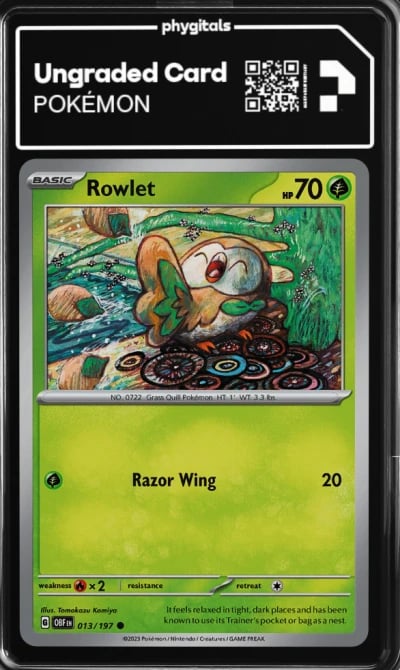 2023 Rowlet Obsidian Flames #013